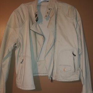 Cropped biker jacket